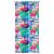 Nostalgic Prints AF-1536 Deep Sea Coral Printed Flat Woven Terry with Fringe Towel 36x70