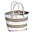 Canvas Stripes Beach Bag Sand