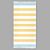 Nostalgic AF-1550 Yellow Turquoise Flat Woven Terry with Fringe Towel 36x70