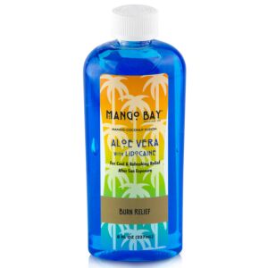 Mango Bay Aloe Vera Burn Relief with Lidocaine  8 fl oz