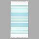 Nostalgic AF-1582 Mint Blue Flat Woven Terry with Fringe Towel 36x70