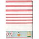 Vanguard FJ-6709 - Beach Icons Salmon/Red Flat Woven Terry Jacquard Towel 36x70